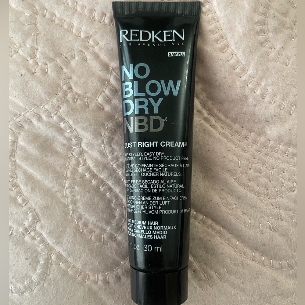 🖤NEW Redken No Blow Dry NBD Just Right Cream Air Styler Easy Dry 1oz 30ml